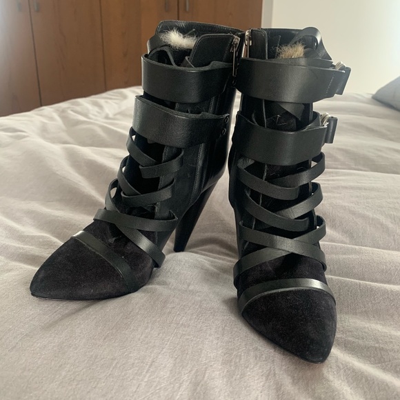 Isabel Marant Booties with Fur - Picture 3 of 4